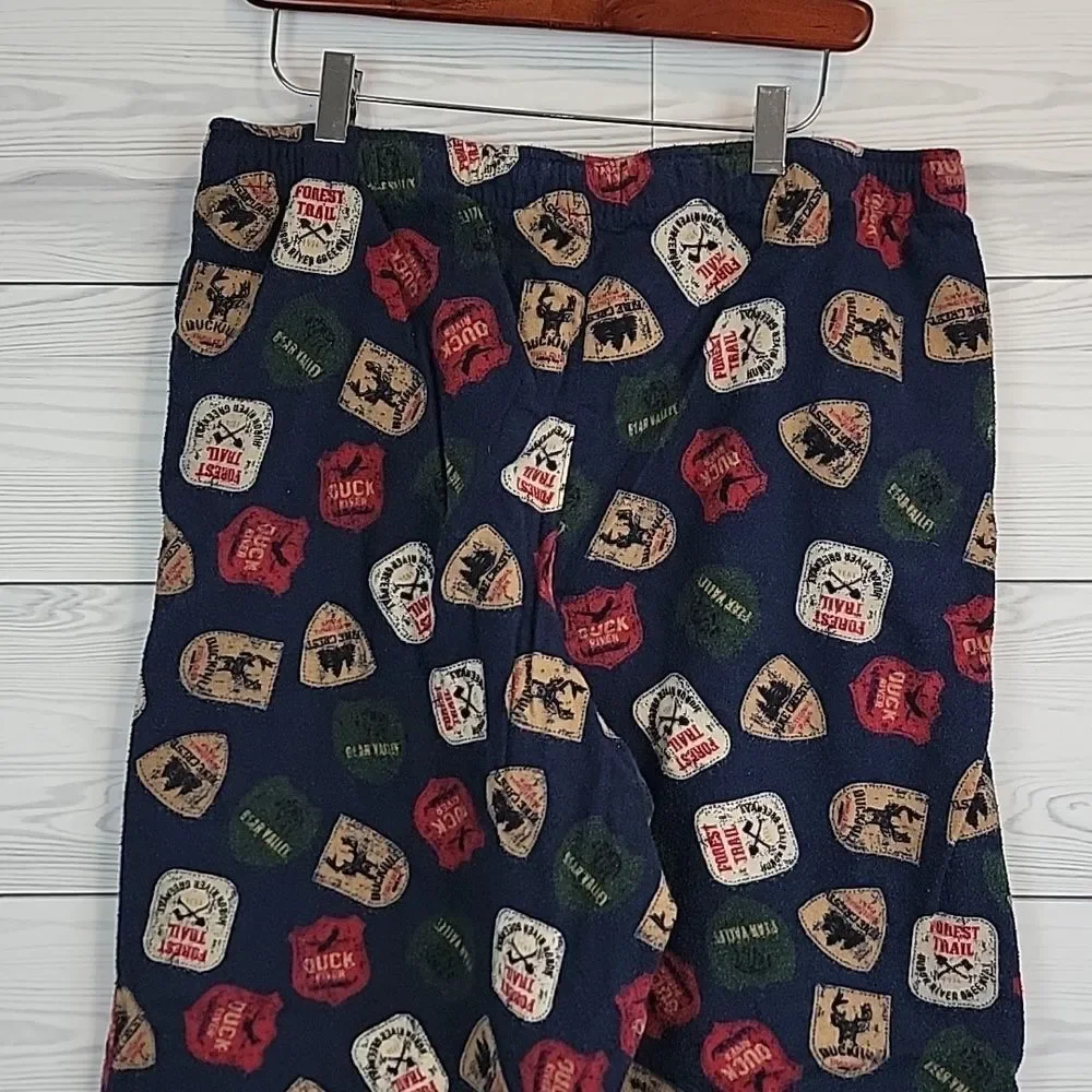 Joe Boxer Sleepwear Pants With Outdoor Destination Graphics Mens Size L